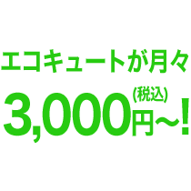 月々3000円