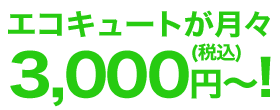月々3000円